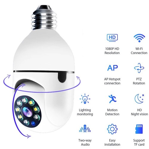 Wifi bulb camera - bulb, hd